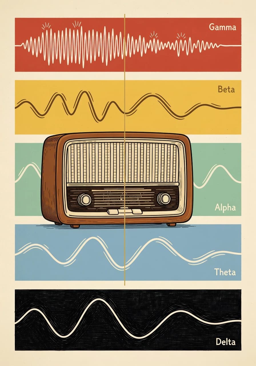 Ondas cerebrales como estaciones de radio
