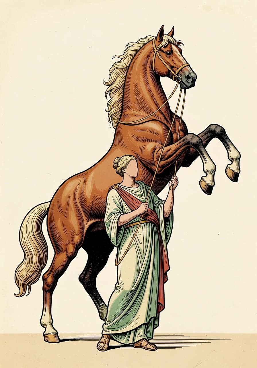 Caballo encabritado — mente acelerada